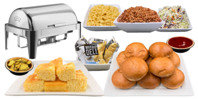 Barbecue Sandwich Banquet Buffet for 40+ with 90-minute Chef Service & Freshly Toasted Buns